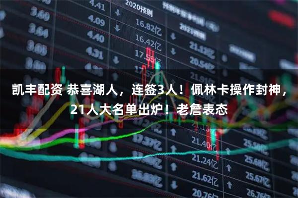 凯丰配资 恭喜湖人，连签3人！佩林卡操作封神，21人大名单出炉！老詹表态