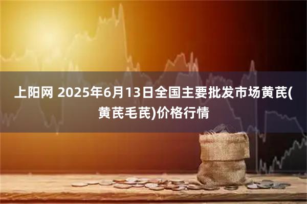 上阳网 2025年6月13日全国主要批发市场黄芪(黄芪毛芪)价格行情