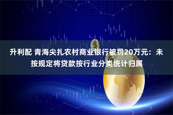 升利配 青海尖扎农村商业银行被罚20万元：未按规定将贷款按行业分类统计归属